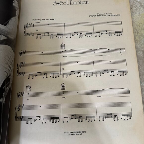 Aerosmith Toys in the Attic Song Book 1975 Guitar Tab Sheet Music Songbook - Picture 6 of 8